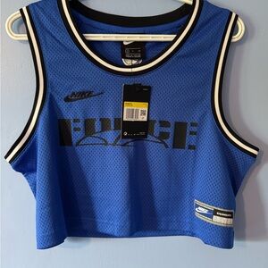Nike Force Blue Athletic Crop Top